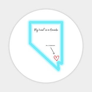 My heart is in Las Vegas Nevada Magnet